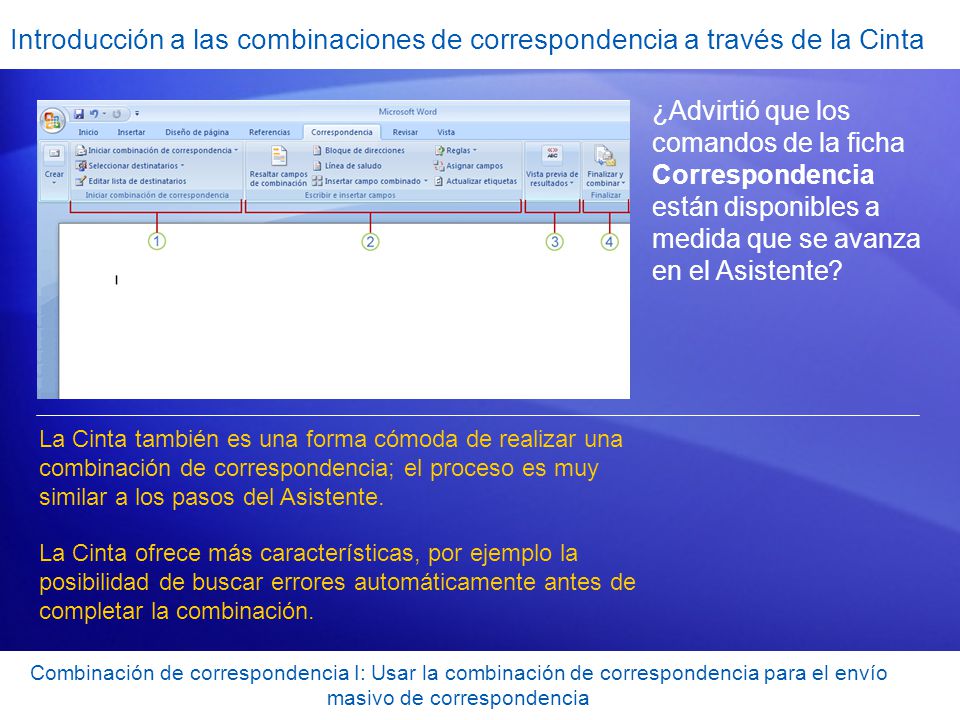 Introducción a las combinaciones de correspondencia a través de la Cinta