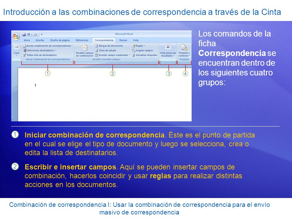 Introducción a las combinaciones de correspondencia a través de la Cinta