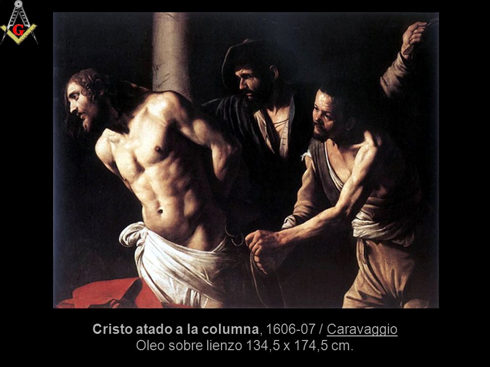 Cristo atado a la columna, / Caravaggio Oleo sobre lienzo 134,5 x 174,5 cm.
