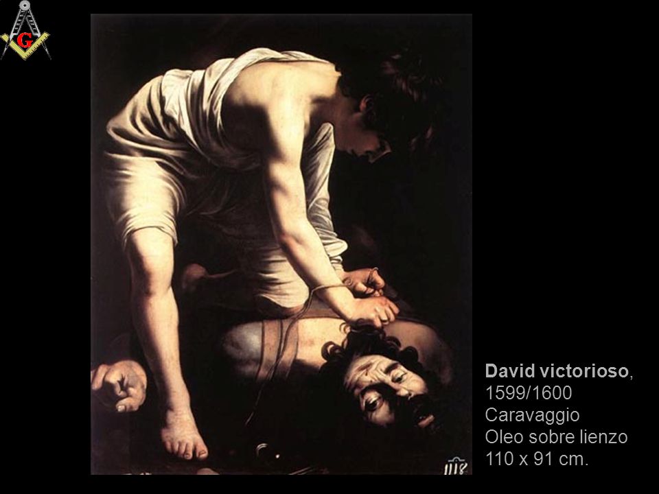 David victorioso, 1599/1600 Caravaggio Oleo sobre lienzo 110 x 91 cm.