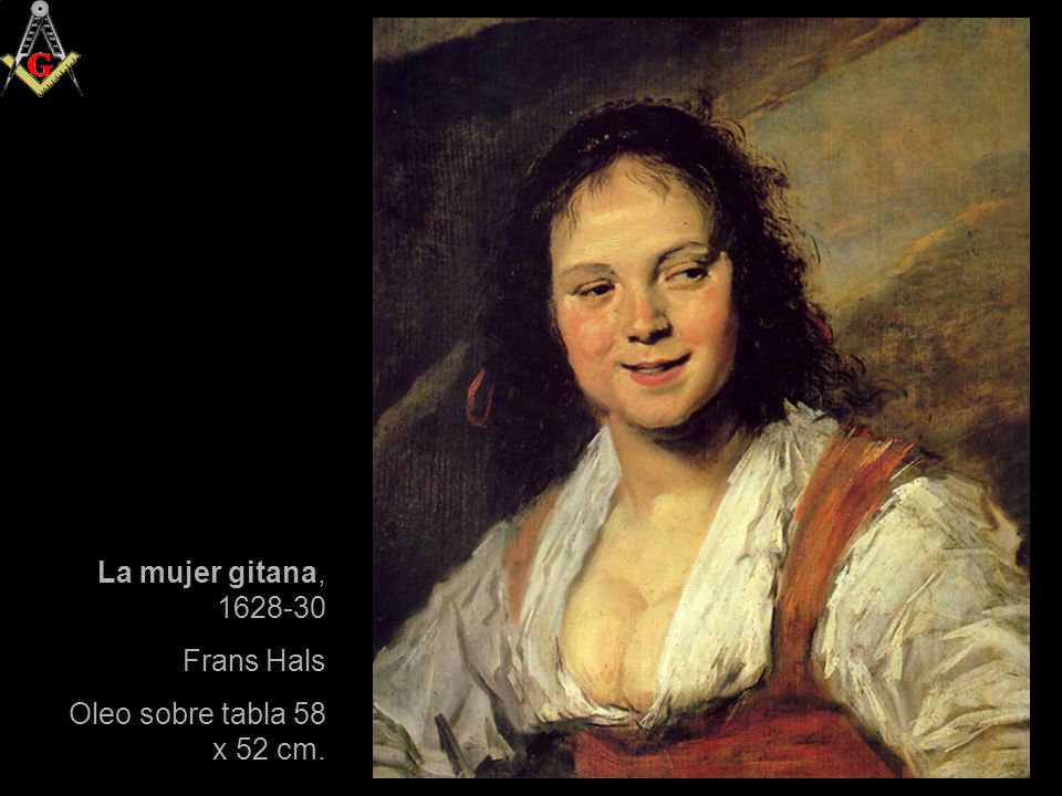 La mujer gitana, Frans Hals Oleo sobre tabla 58 x 52 cm.