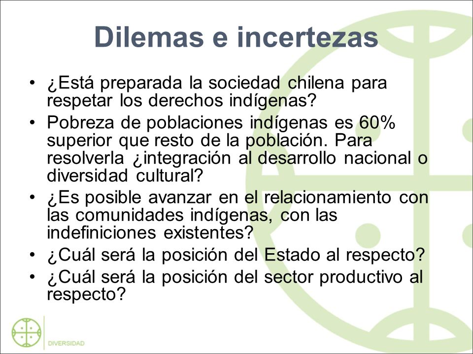 Dilemas e incertezas ¿Está preparada la sociedad chilena para respetar los derechos indígenas
