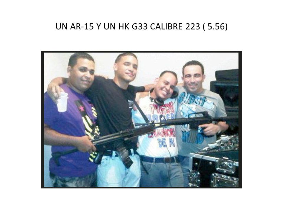 UN AR-15 Y UN HK G33 CALIBRE 223 ( 5.56)