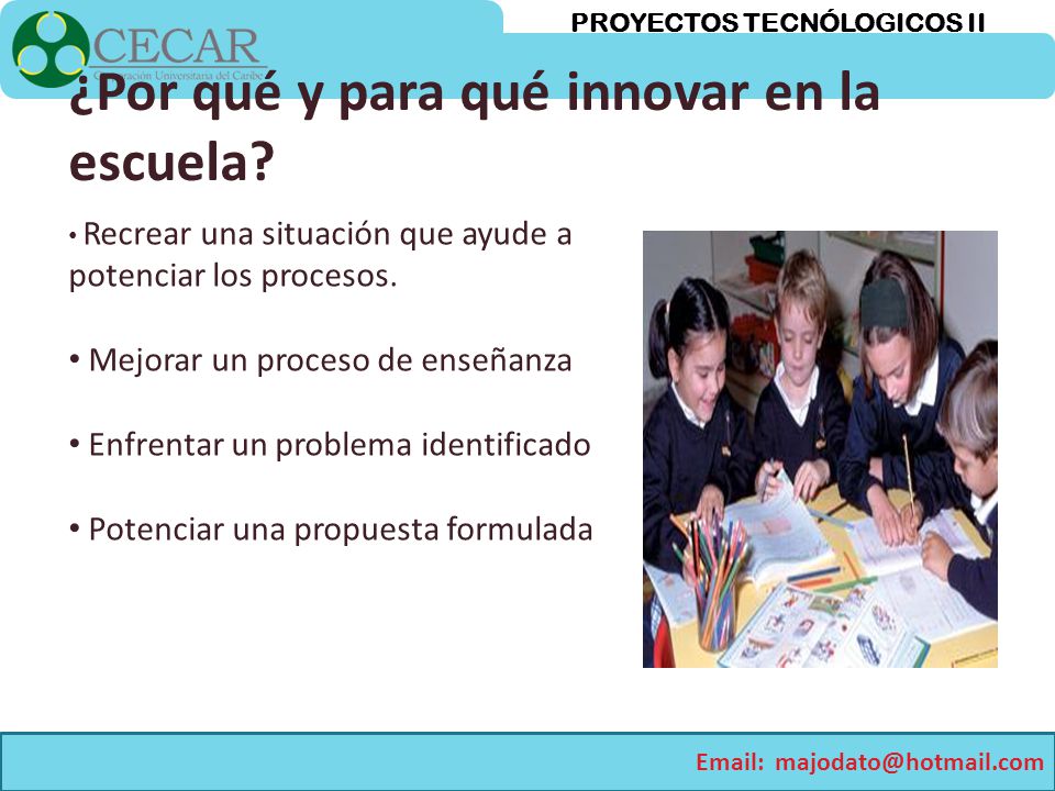¿Por qué y para qué innovar en la escuela