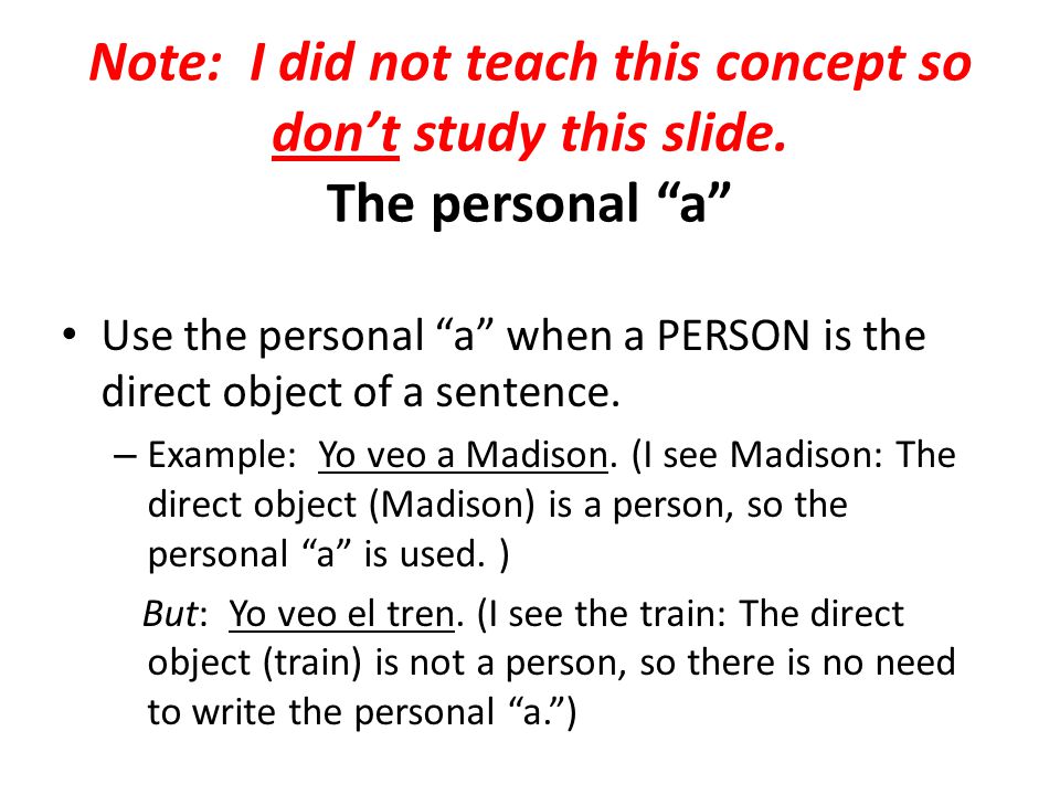 Note: I did not teach this concept so don’t study this slide