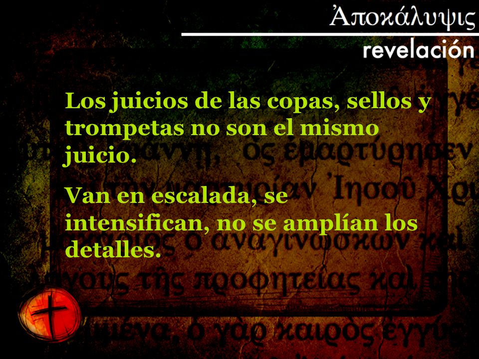 Los juicios de las copas, sellos y trompetas no son el mismo juicio.