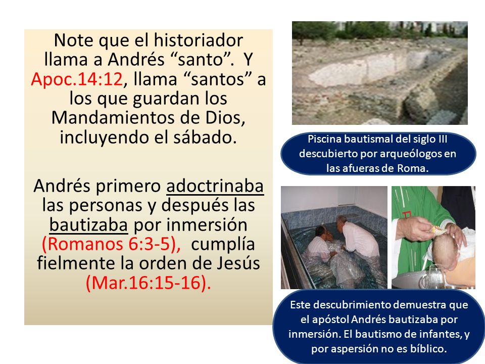 Note que el historiador llama a Andrés santo . Y Apoc