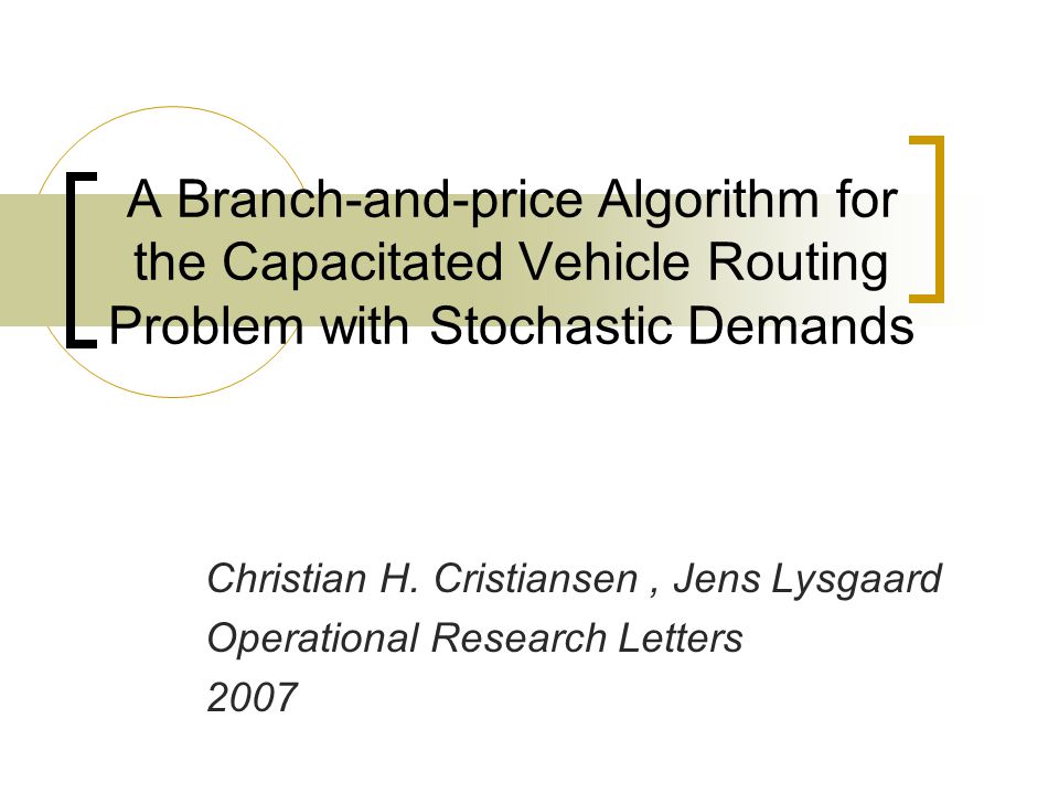 A Branch-and-price Algorithm for the Capacitated Vehicle Routing Problem with Stochastic Demands