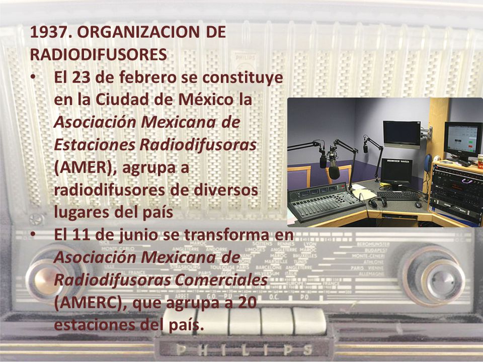 1937. ORGANIZACION DE RADIODIFUSORES