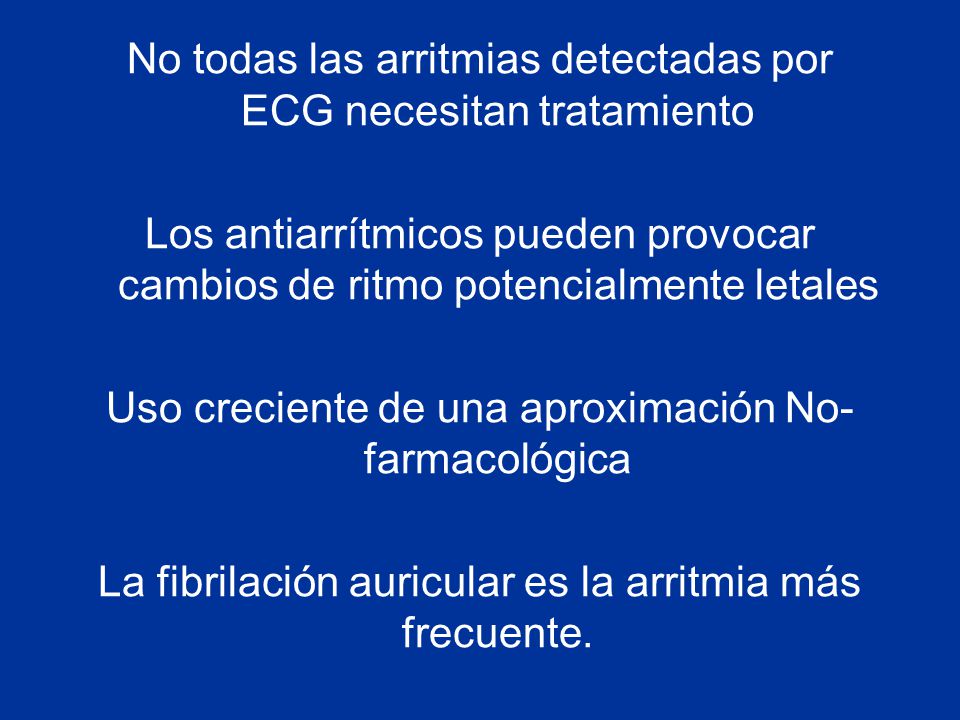 No todas las arritmias detectadas por ECG necesitan tratamiento