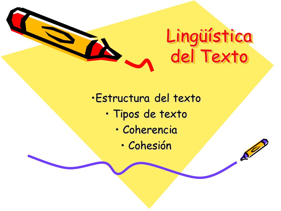 Estructura del texto Tipos de texto Coherencia Cohesión