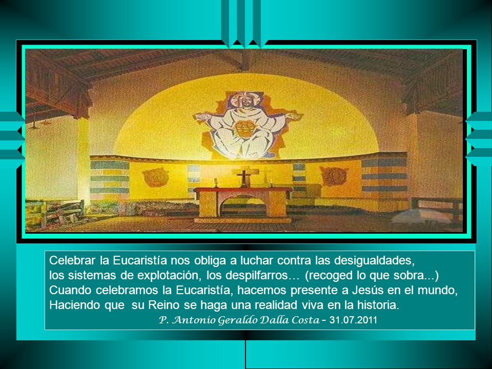 Celebrar la Eucaristía nos obliga a luchar contra las desigualdades,