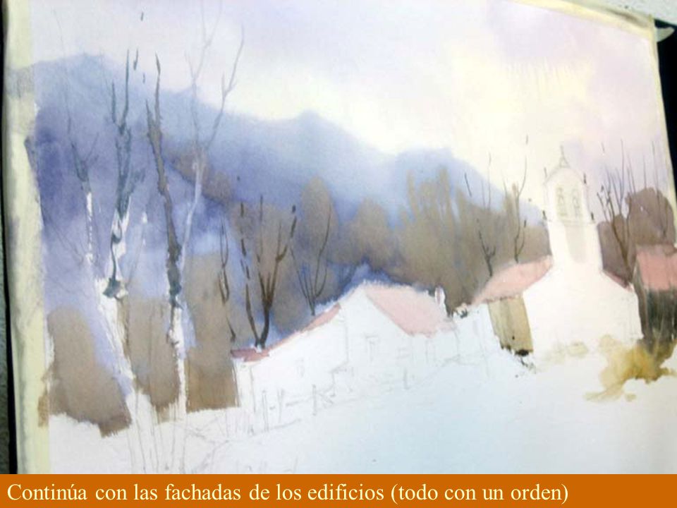 Continúa con las fachadas de los edificios (todo con un orden)