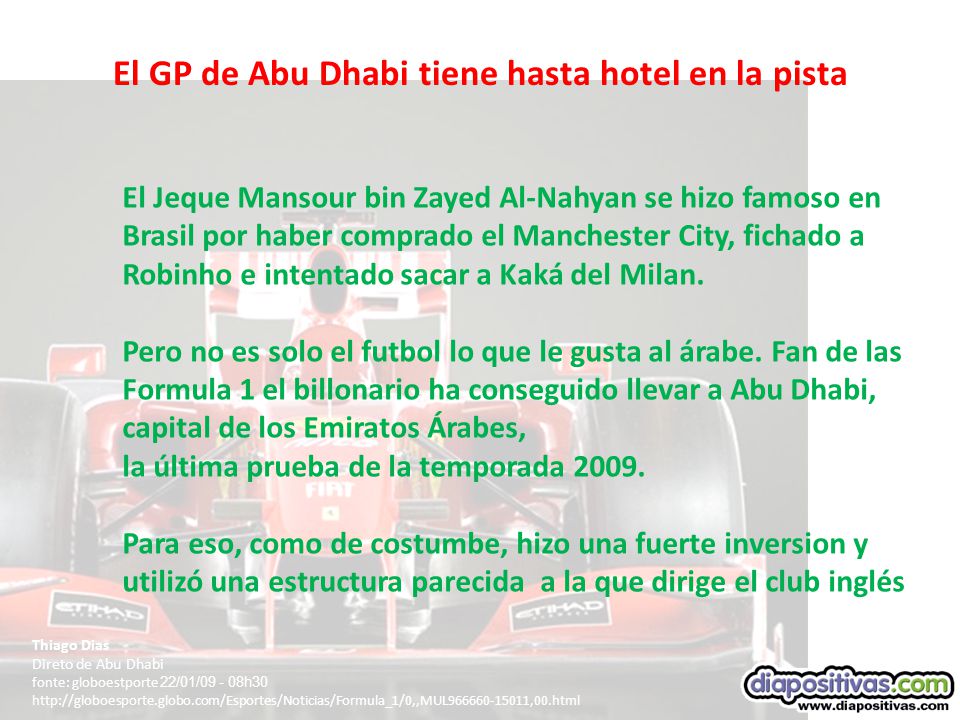 El GP de Abu Dhabi tiene hasta hotel en la pista