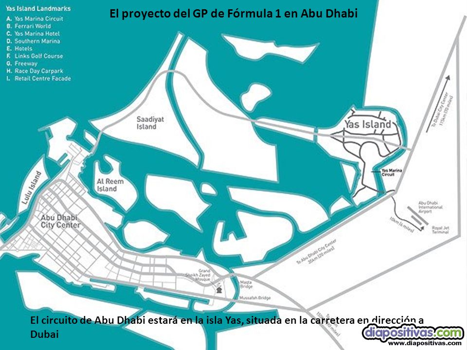El proyecto del GP de Fórmula 1 en Abu Dhabi