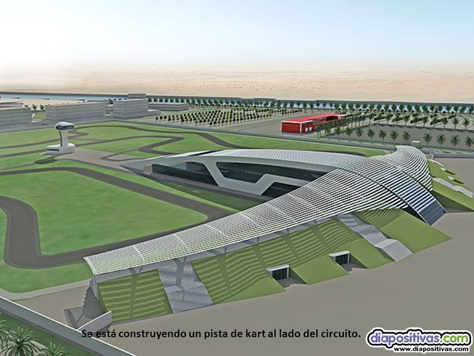 Se está construyendo un pista de kart al lado del circuito.