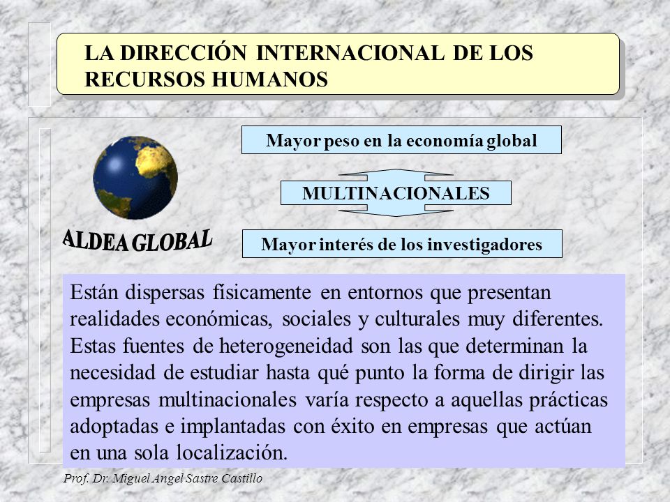 Mayor peso en la economía global Mayor interés de los investigadores