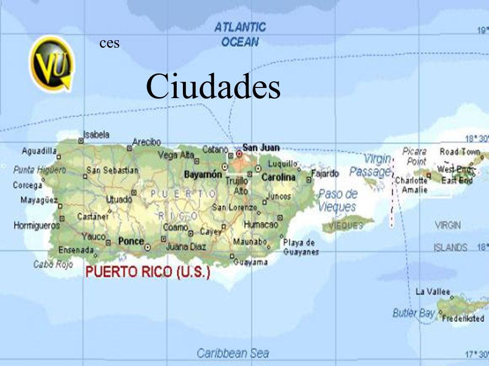 Mapa De Pr Y Sus Pueblos
