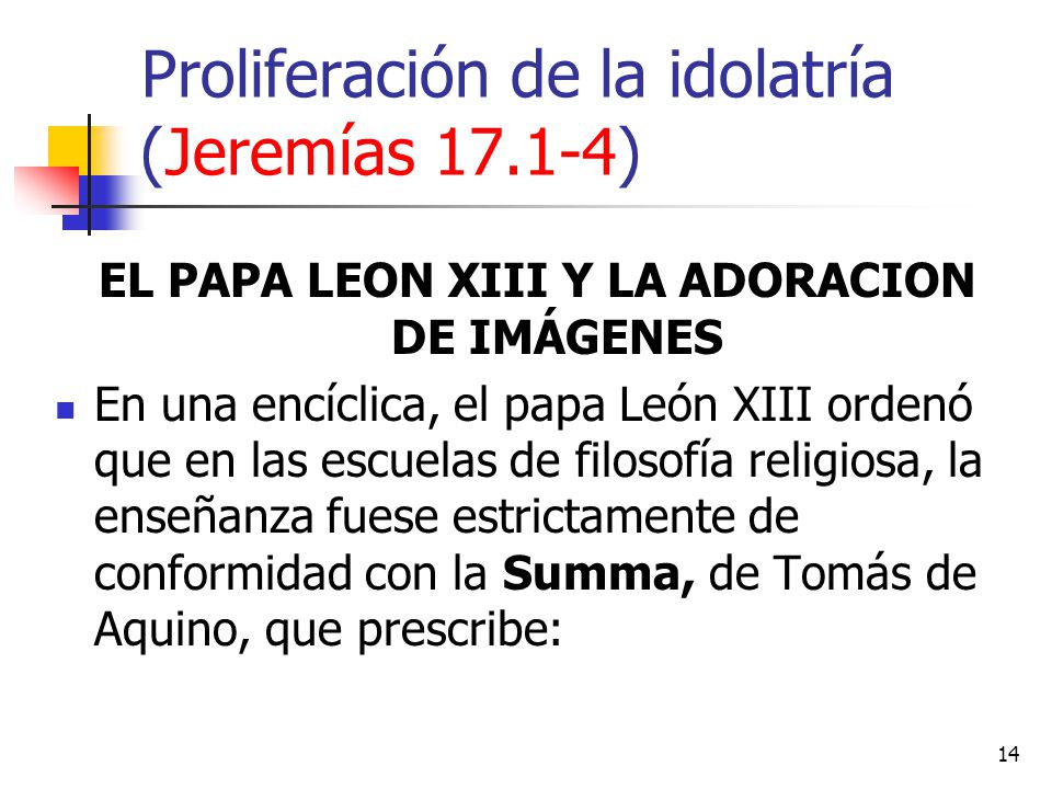 Proliferación de la idolatría (Jeremías )