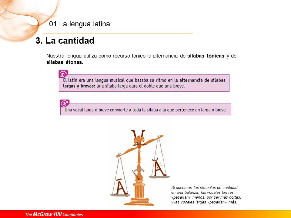 4. La acentuación Este acento fonético latino se rige por una serie de normas generales: • No recae sobre la última sílaba.