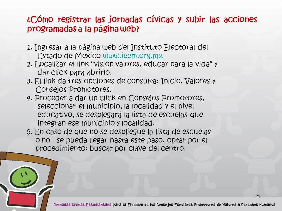 ¿Cómo registrar las jornadas cívicas y subir las acciones programadas a la página web