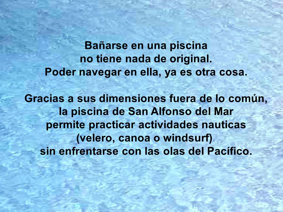 no tiene nada de original. Poder navegar en ella, ya es otra cosa.