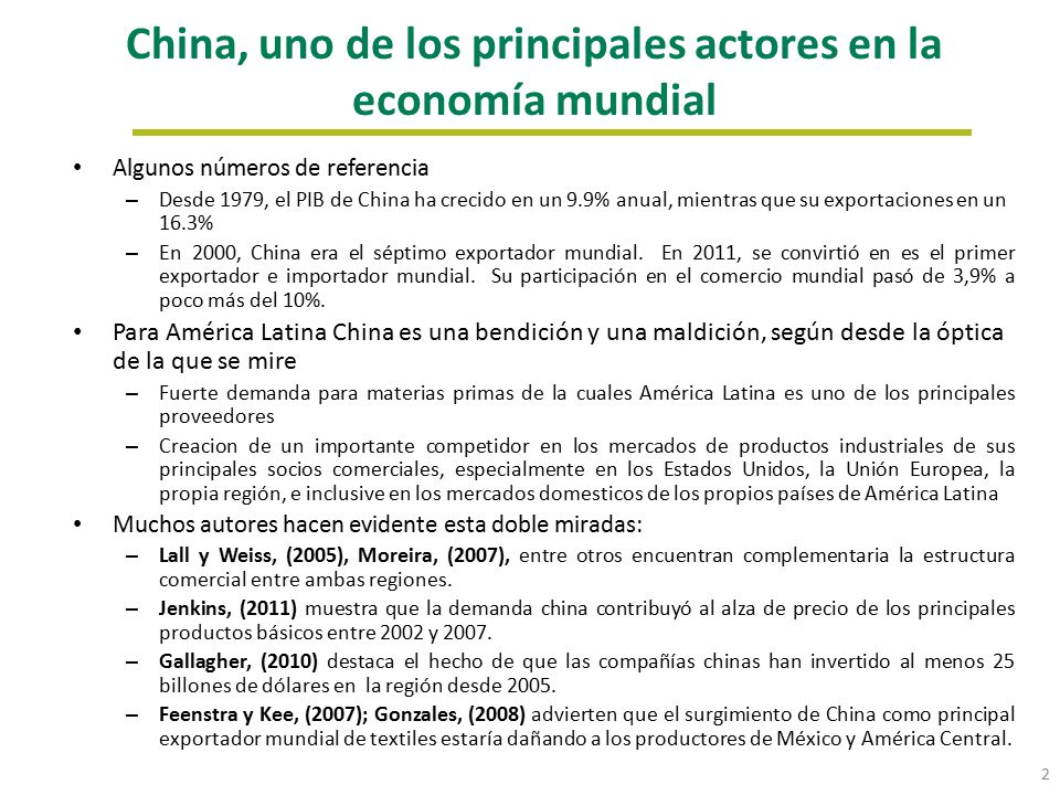 China, uno de los principales actores en la economía mundial