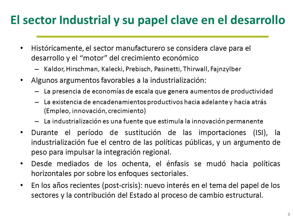 El sector Industrial y su papel clave en el desarrollo
