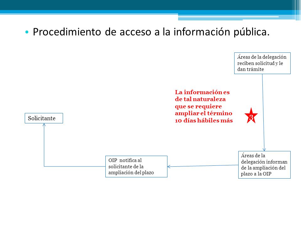 Procedimiento de acceso a la información pública.