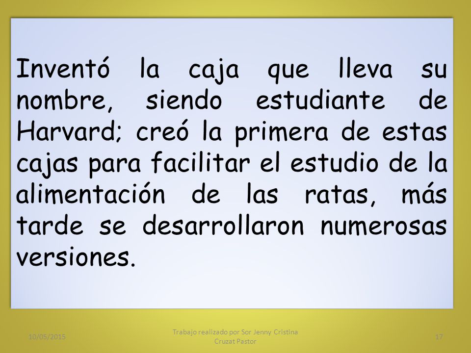 Trabajo realizado por Sor Jenny Cristina Cruzat Pastor