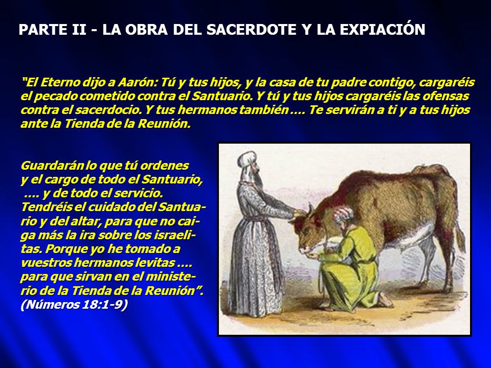 PARTE II - LA OBRA DEL SACERDOTE Y LA EXPIACIÓN