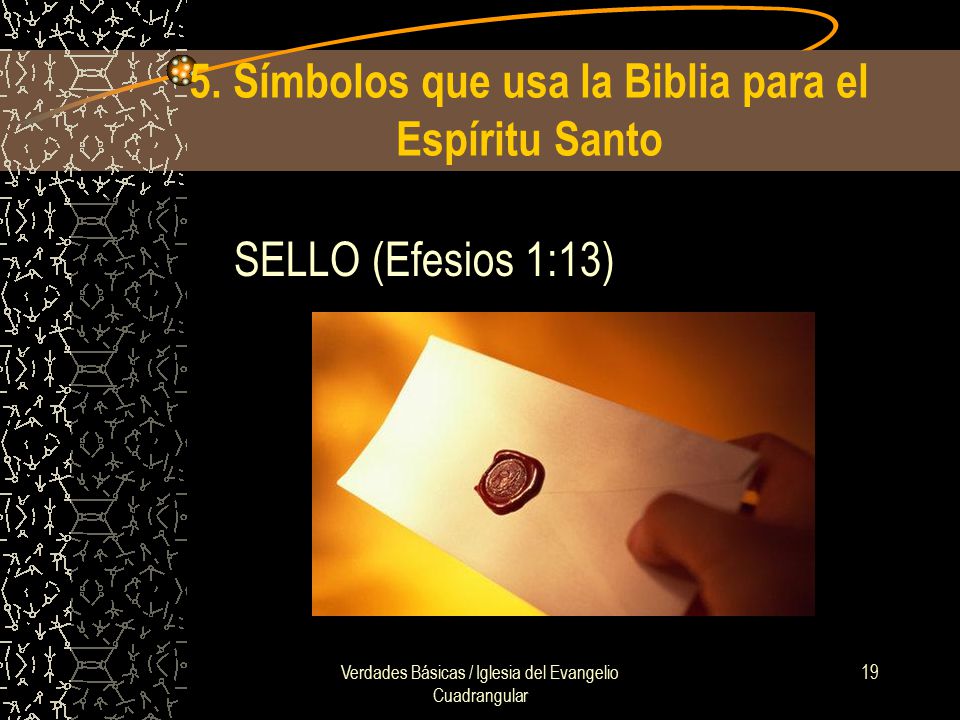 5. Símbolos que usa la Biblia para el Espíritu Santo
