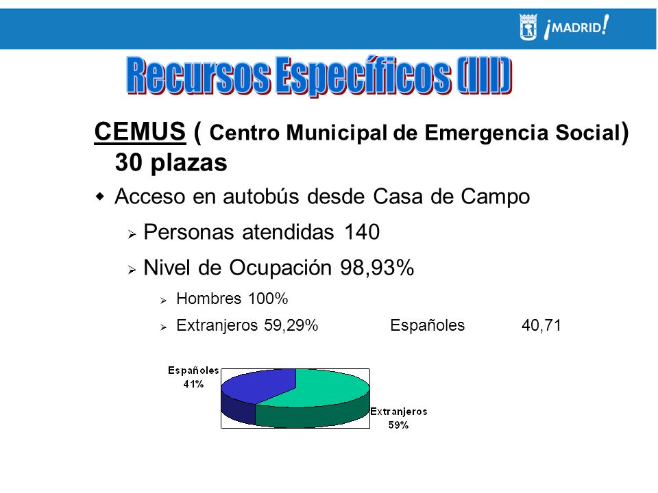 Recursos Específicos (III)