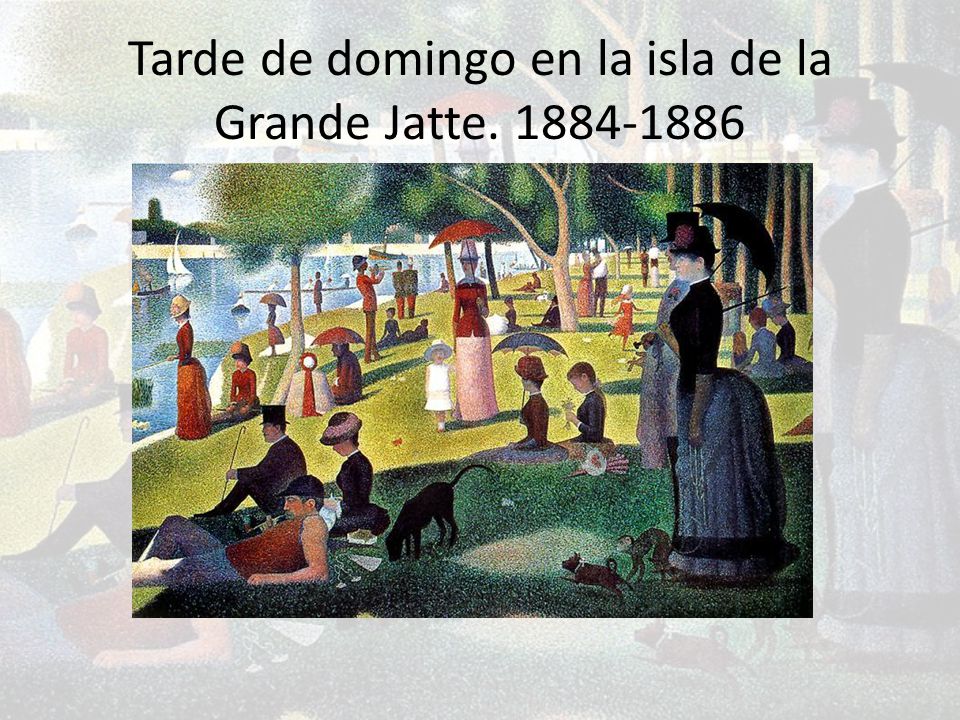 Tarde de domingo en la isla de la Grande Jatte