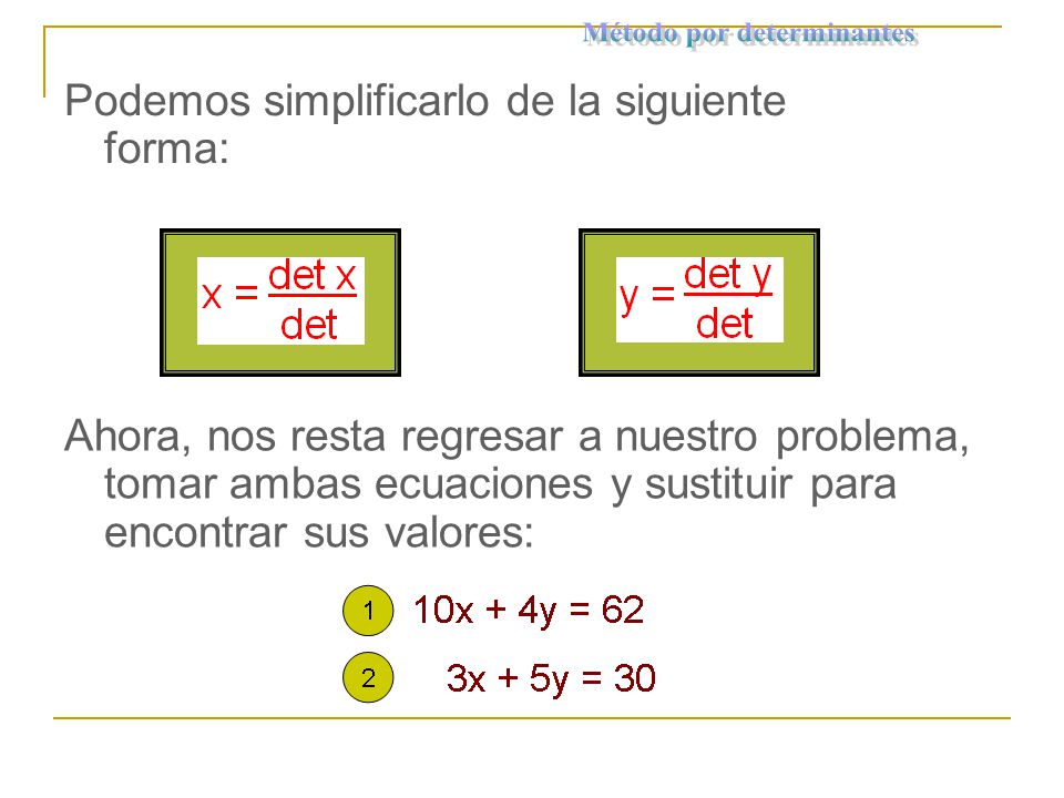 Sistemas De Ecuaciones De Dos Incognitas Metodos Ppt Video