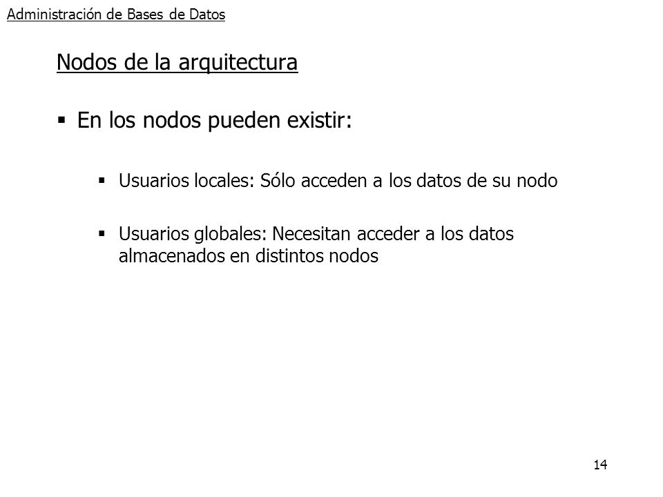 Administración de Bases de Datos