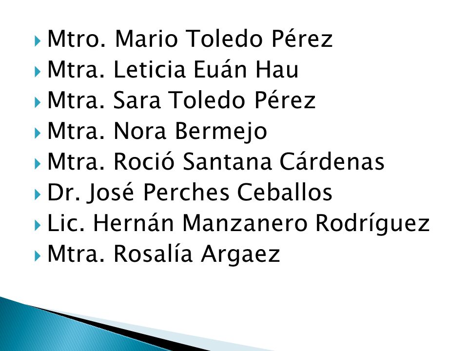 Mtro. Mario Toledo Pérez