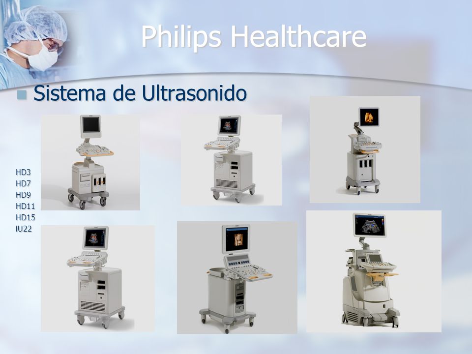 Philips Healthcare Sistema de Ultrasonido HD3 HD7 HD9 HD11 HD15 iU22