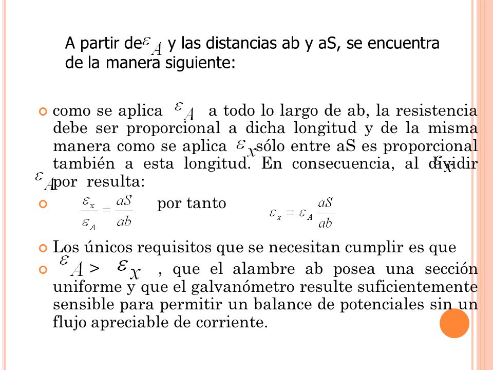 A partir de y las distancias ab y aS, se encuentra de la manera siguiente: