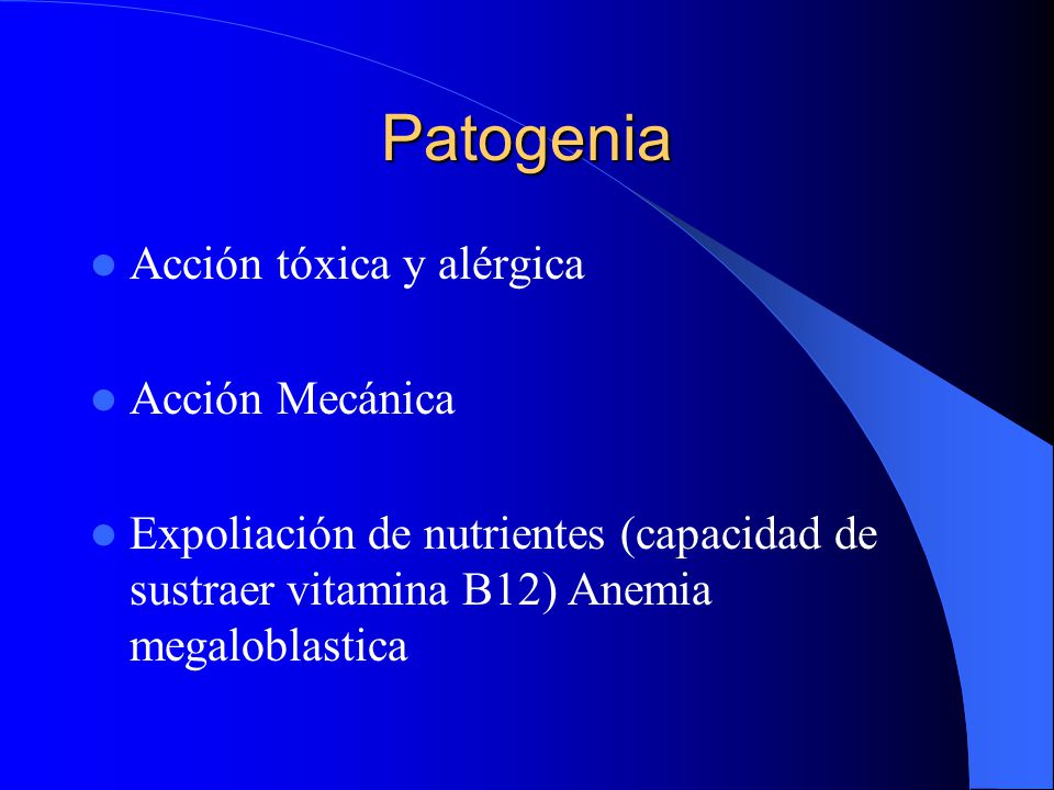 Patogenia Acción tóxica y alérgica Acción Mecánica