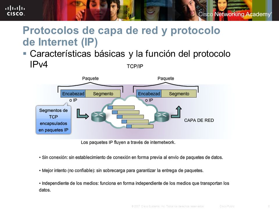 Protocolos de capa de red y protocolo de Internet (IP)