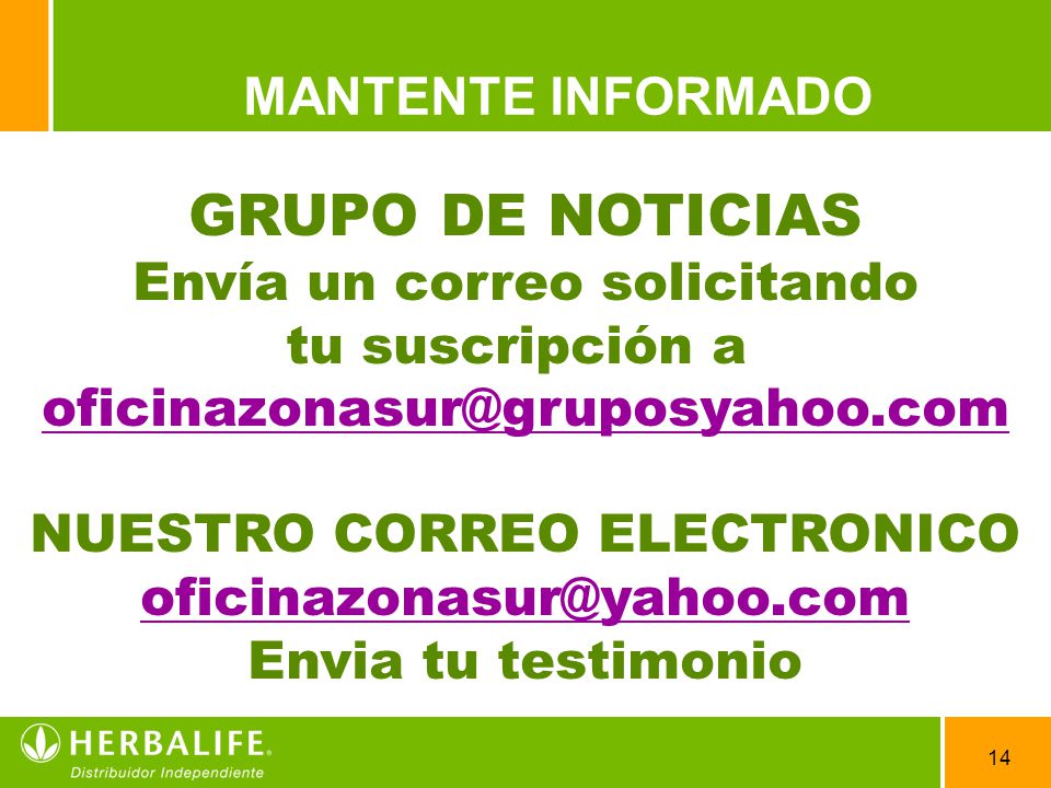 Envía un correo solicitando NUESTRO CORREO ELECTRONICO
