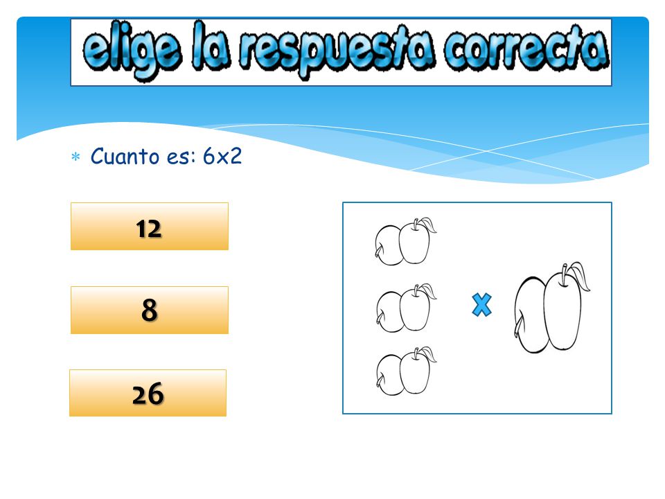 Cuanto es: 6x
