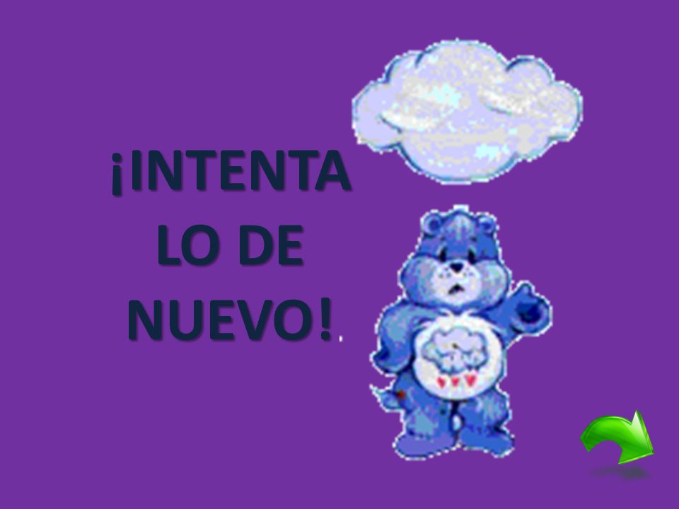 ¡INTENTALO DE NUEVO!