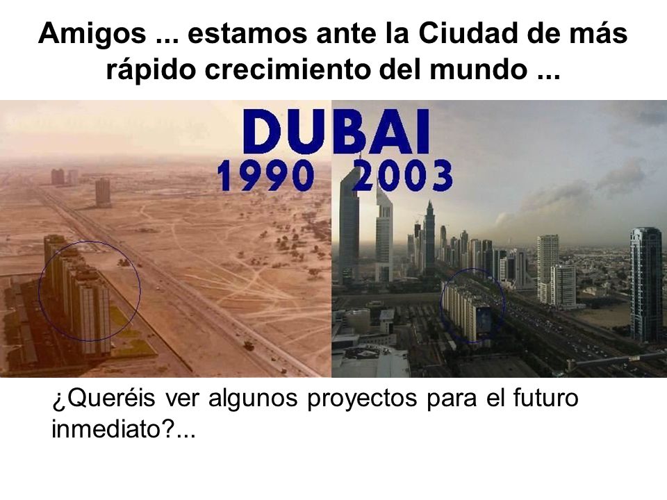 Amigos ... estamos ante la Ciudad de más rápido crecimiento del mundo ...
