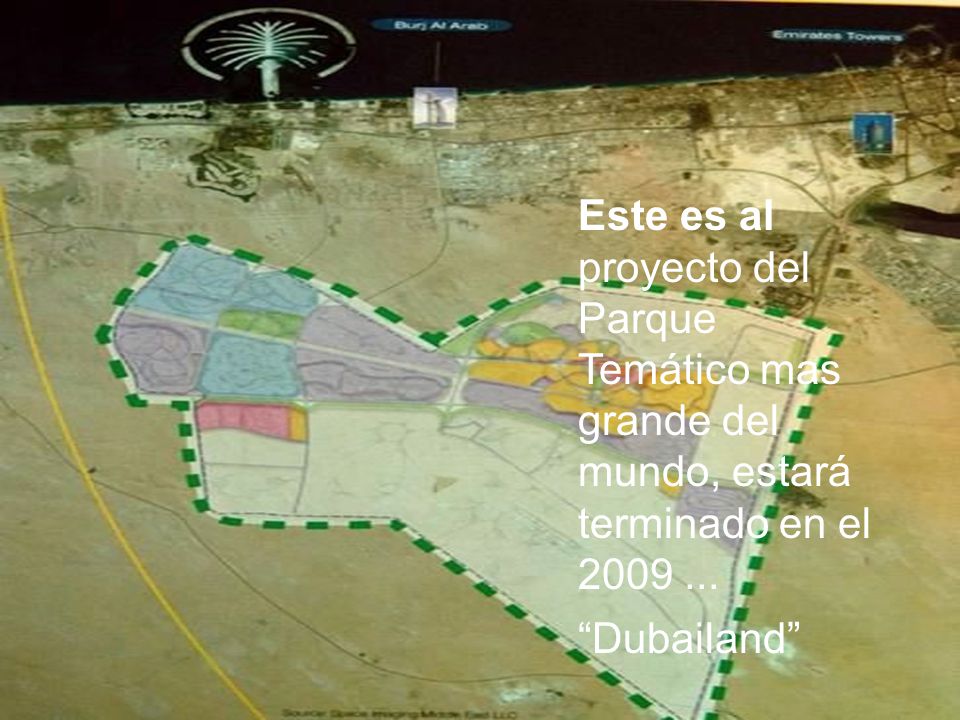 Este es al proyecto del Parque Temático mas grande del mundo, estará terminado en el