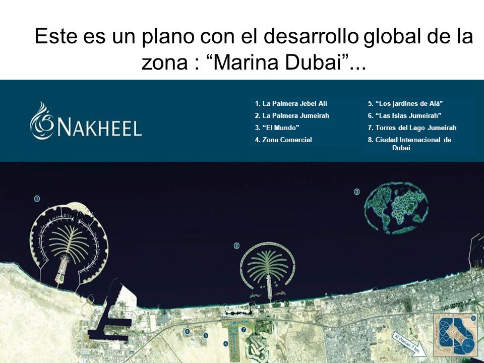 Este es un plano con el desarrollo global de la zona : Marina Dubai ...