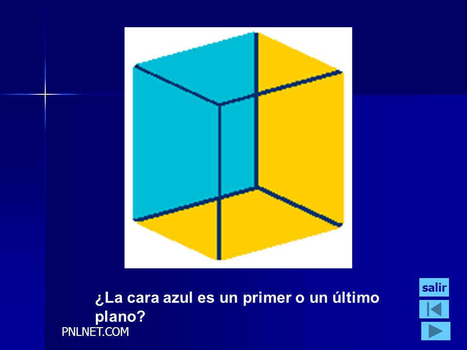 ¿La cara azul es un primer o un último plano