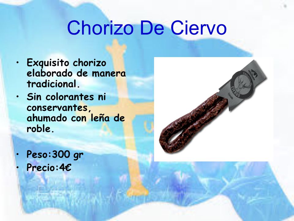 Chorizo De Ciervo Exquisito chorizo elaborado de manera tradicional.