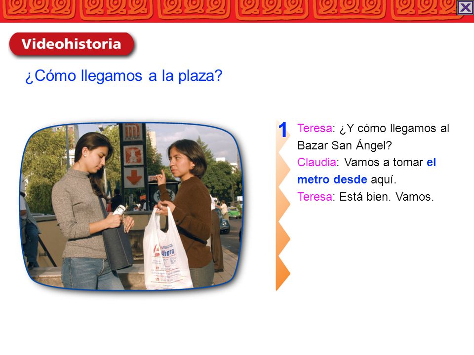 1 ¿Cómo llegamos a la plaza Teresa: ¿Y cómo llegamos al